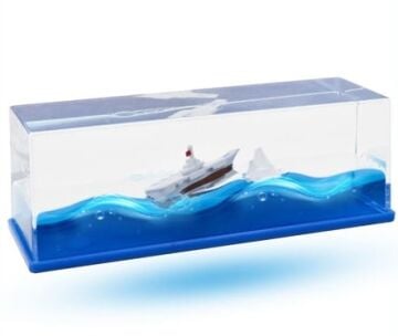 Dekoratif Batmayan Yelkenli Gemi Akvaryum Biblosu