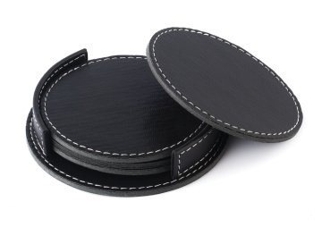 Deri Bardak Altlığı 4 Adet