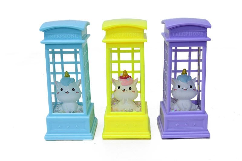 Dekoratif Telefon Kulübesi Boynuzlu At Lamba