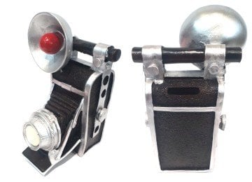 Dekoratif Nostaljik Fotoğraf Makinesi Kumbara