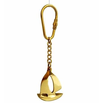 Pirinç Yelken Tasarımlı Anahtarlık