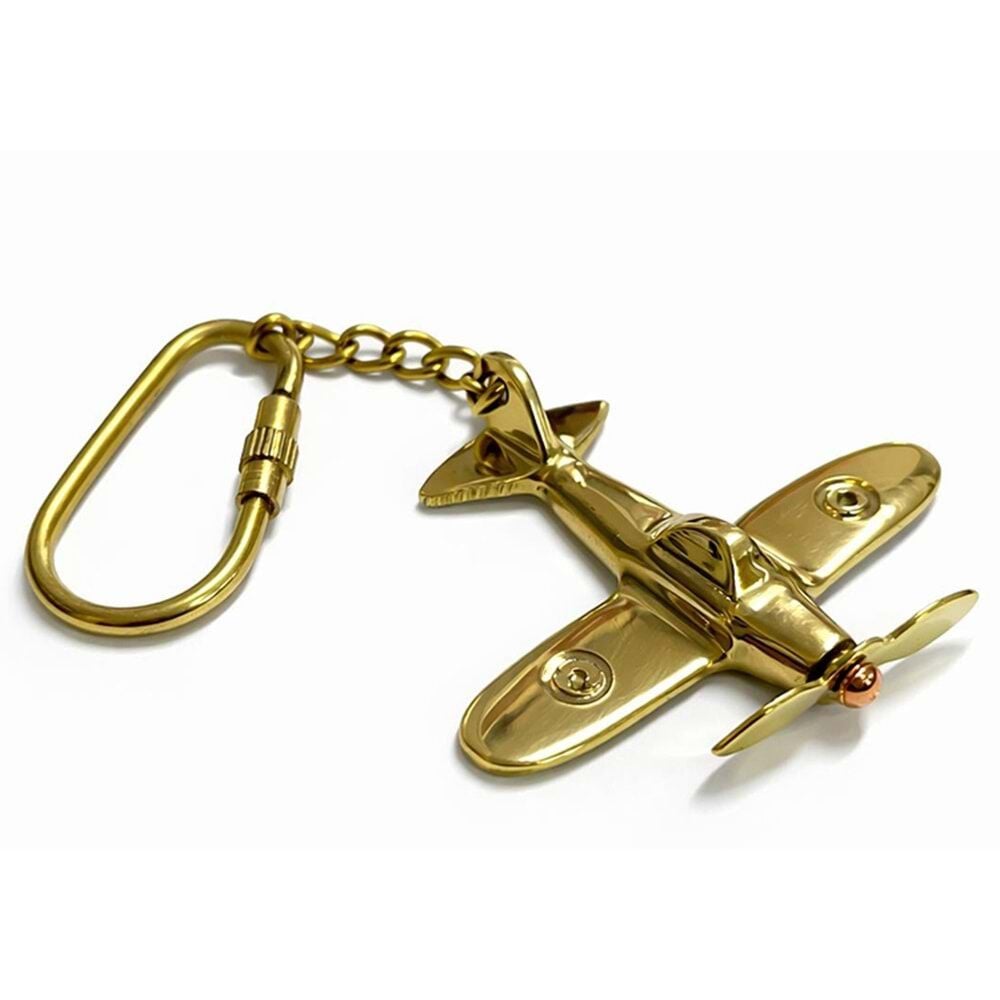 Pirinç Uçak Tasarımlı Anahtarlık