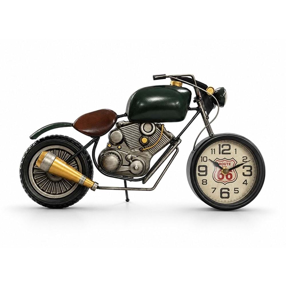 Metal Motosiklet Tasarımlı Duvar Saati (44cm)