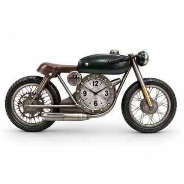 Metal Motosiklet Tasarımlı Duvar Saati (96cm)