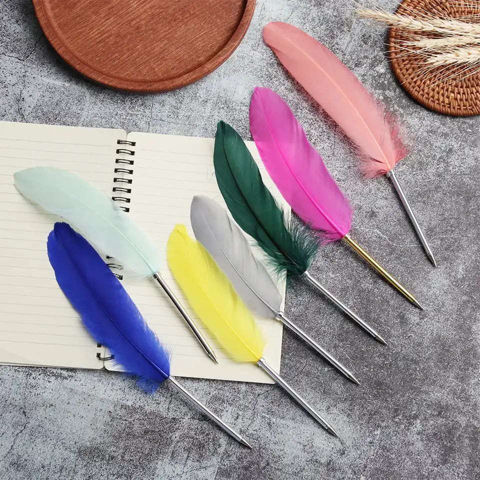 Rengarenk Tüylü Tükenmez Kalem