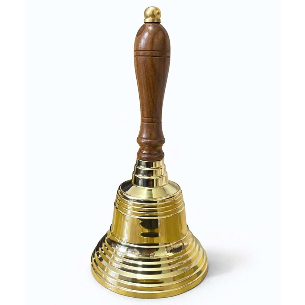 Dekoratif Pirinç El Çanı (23cm)