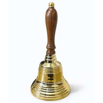 Dekoratif Pirinç El Çanı (23cm)