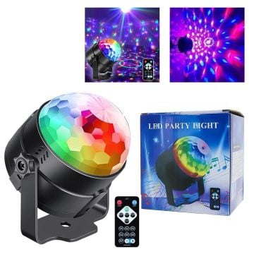 Kumandalı Led Rgb Sihirli Efekt Disko Toplar