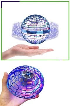 Şarj Edilebilir Led Işıklı Ufo Uçan Top Sensörlü Oyuncak