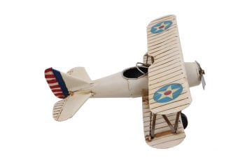 Dekoratif Metal Çift Kanatlı Uçak