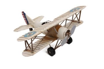 Dekoratif Metal Çift Kanatlı Uçak