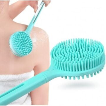 Çift Taraflı Uzun Saplı Banyo Vücut Fırçası