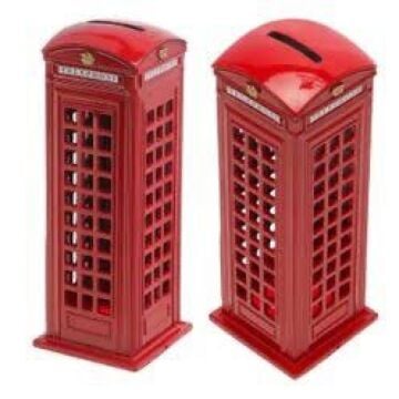 Metal Londra Telefon Kulübesi Kumbara