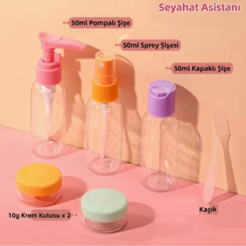 Seyahat İçin Pratik Boş Şişe Sprey Seti