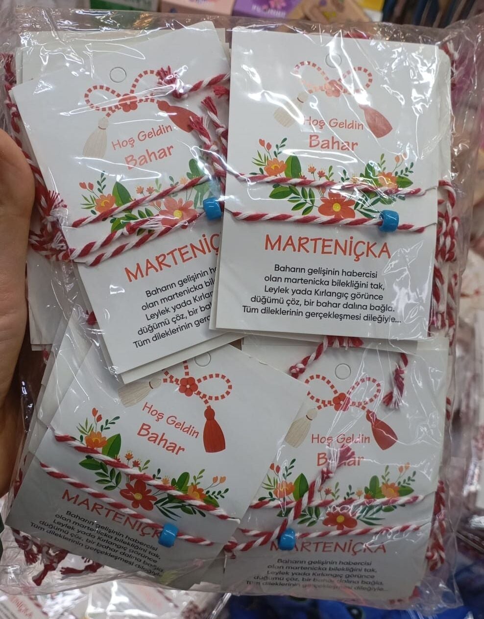 Marteniçka Kartlı Mavi Boncuk Dilek Ve Şans Bilekliği