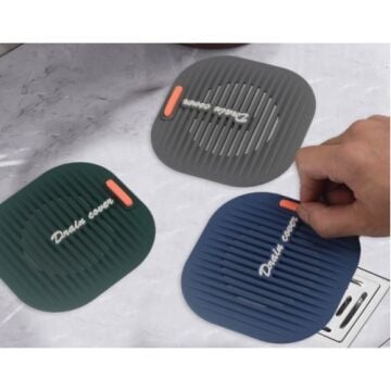 Banyo Mutfak Süzgeçli Lavabo Gider Koruyucu Mat