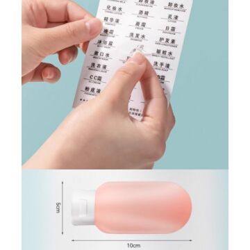 3'lü Doldurulabilir Seyahat Tipi Krem Şampuan Seti