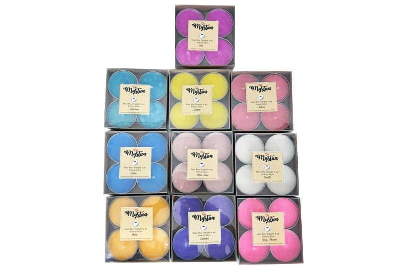 ﻿Kokulu Tealight Büyük Boy Mum (4 adet)