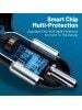 Dijital 6 Portlu Hızlı Araç Şarj Cihazı 4 USB-2 Type-C Çıkışlı