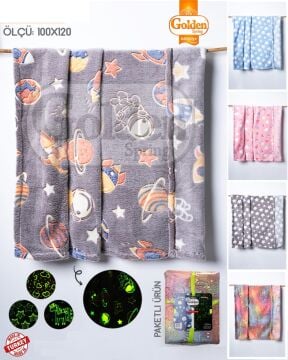 Golden Neon Fosforlu Bebek Battaniyesi