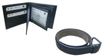 Erkeğe Özel Babalar Günü Hediye Siyah Cüzdan Ve Kemer Seti