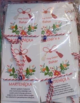 Marteniçka Kartlı Nazar Boncuğu Tekli Dilek Ve Şans Bilekliği