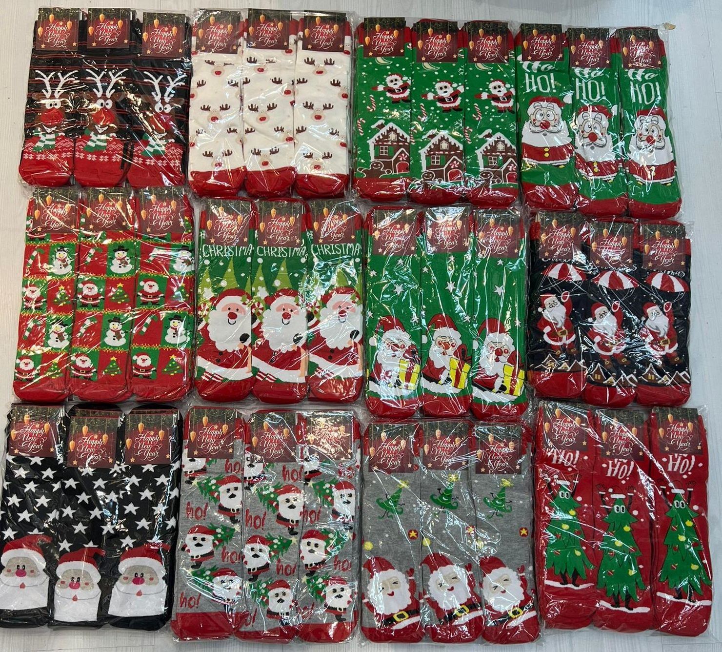 Yılbaşı Noel Baba Kardan Adam Geyik Yılbaşı Çorabı(Kopya)