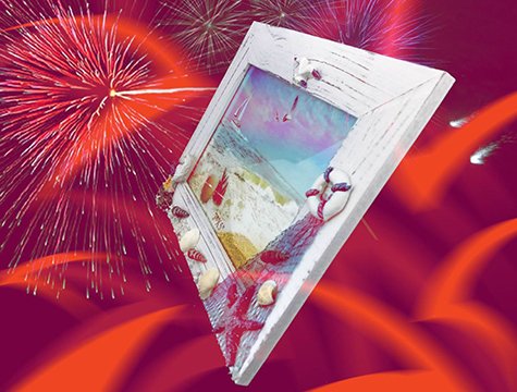 Marin MasaÜstü Ahşap Fotoğraf Çerçevesi