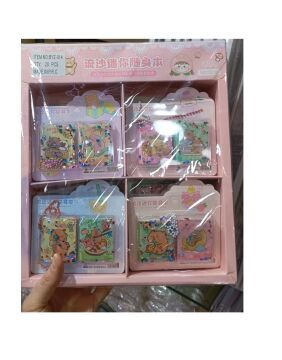 Capybara Sulu Pullu Anahtarlıklı Stickerlı Kapibara Not Defteri