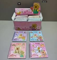 Capybara Tasarımlı Telli Kapibara Sticker Defteri