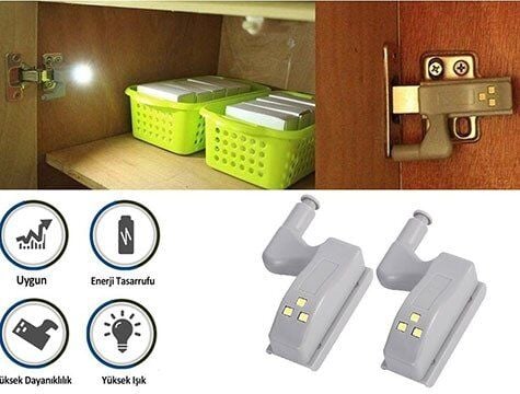 Dolap İçi Menteşe Led Aydınlatıcı