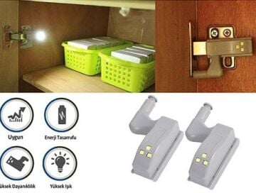 Dolap İçi Menteşe Led Aydınlatıcı