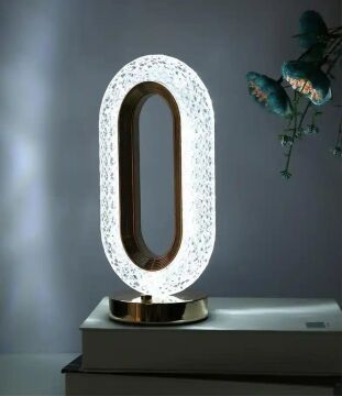 Usb Şarjlı Oval Tasarımlı Dokunmatik 3 Modlu Led Masa Lambası
