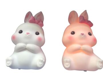 Tatlı Rüyalar Tavşan Gece Lambası – Şarjlı ve Yumuşacık Silikon