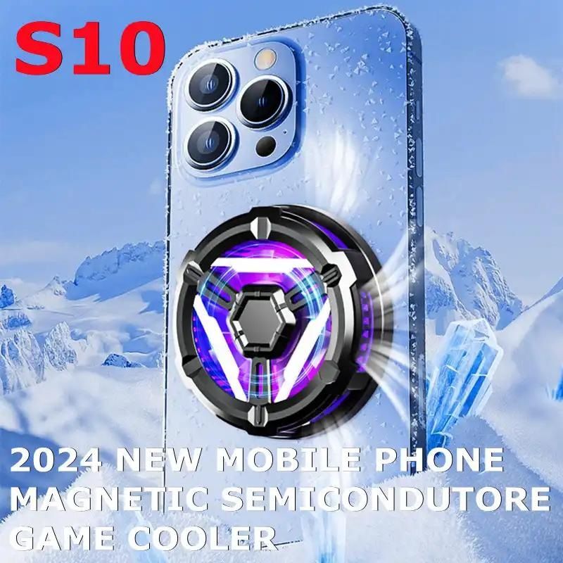 S10 Manyetik Işıklı Hızlı Buzlu Soğutma Cep Telefonu Fanı