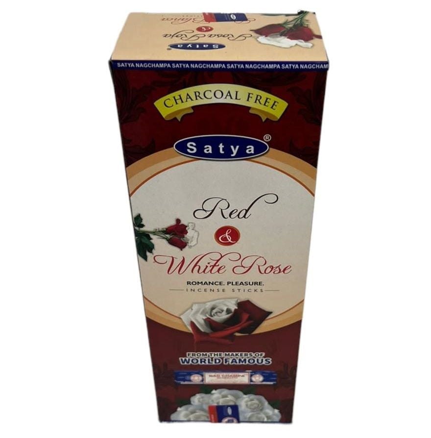 Satya Kırmızı Beyaz Gül (Red & White  Rose) Tütsü Çubukları (120 Adet)
