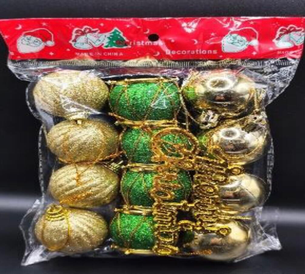 Mery Christmas Top & Davul Yılbaşı Çam Ağacı Süsü (13 Parça)