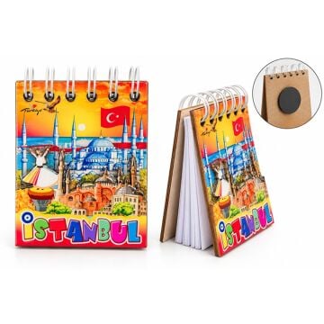 İstanbul Temalı Not Defteri Tasarımlı Magnet