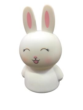 Şarjlı Silikon Tavşan Gece Lambası Uyku Arkadaşı