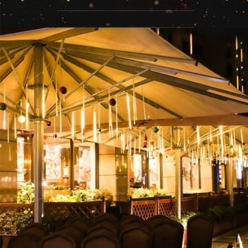 Sarı Ledli Meteor Yağmur Tüpleri 8 Tüp