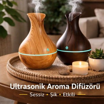 Vazo Tasarım Hava Nemlendirici Buhar Cihazı