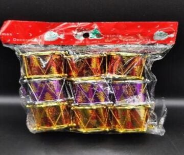 Davul Yılbaşı Noel Çam Ağacı Süsü (9 Parça)