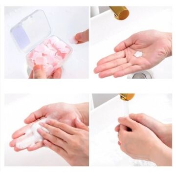 Tek Kullanımlık 100 Yaprak Mini Parfümlü Kağıt Sabun