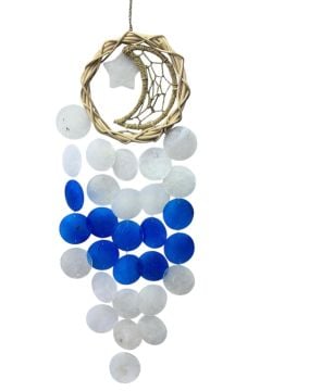 Ay Yıldız Sedef Dekoratif Rüzgar Çanı (16 cm x 60 cm)