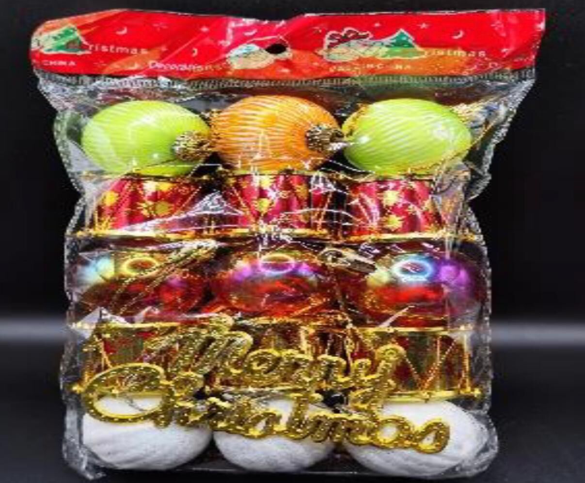 16 Parçalı Dekoratif Yılbaşı Noel Çam Ağacı Süsü