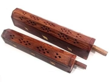 Ahşap Tabut Tütsü Kutusu Küçük 2 Adet (25.5 cm)