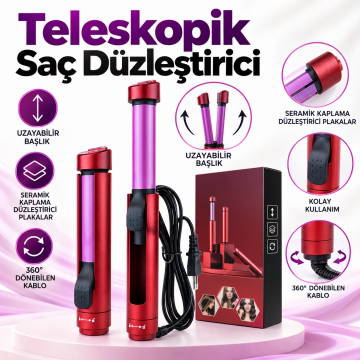 Profesyonel Teleskopik Saç Düzleştirici