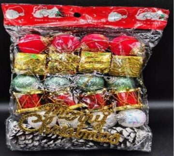 Dekoratif Yılbaşı Noel Çam Ağacı Süsü (25 Parça)