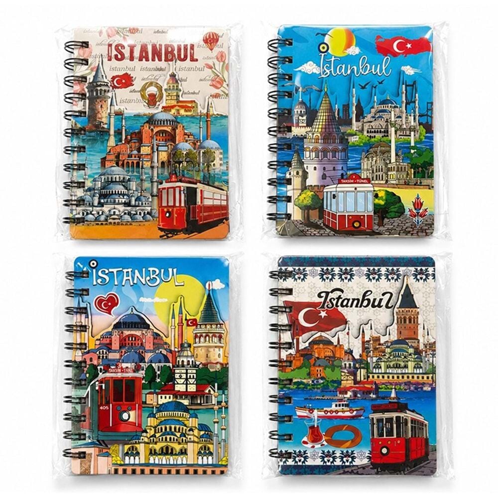 Kabartmalı İstanbul Tasarımlı Defter