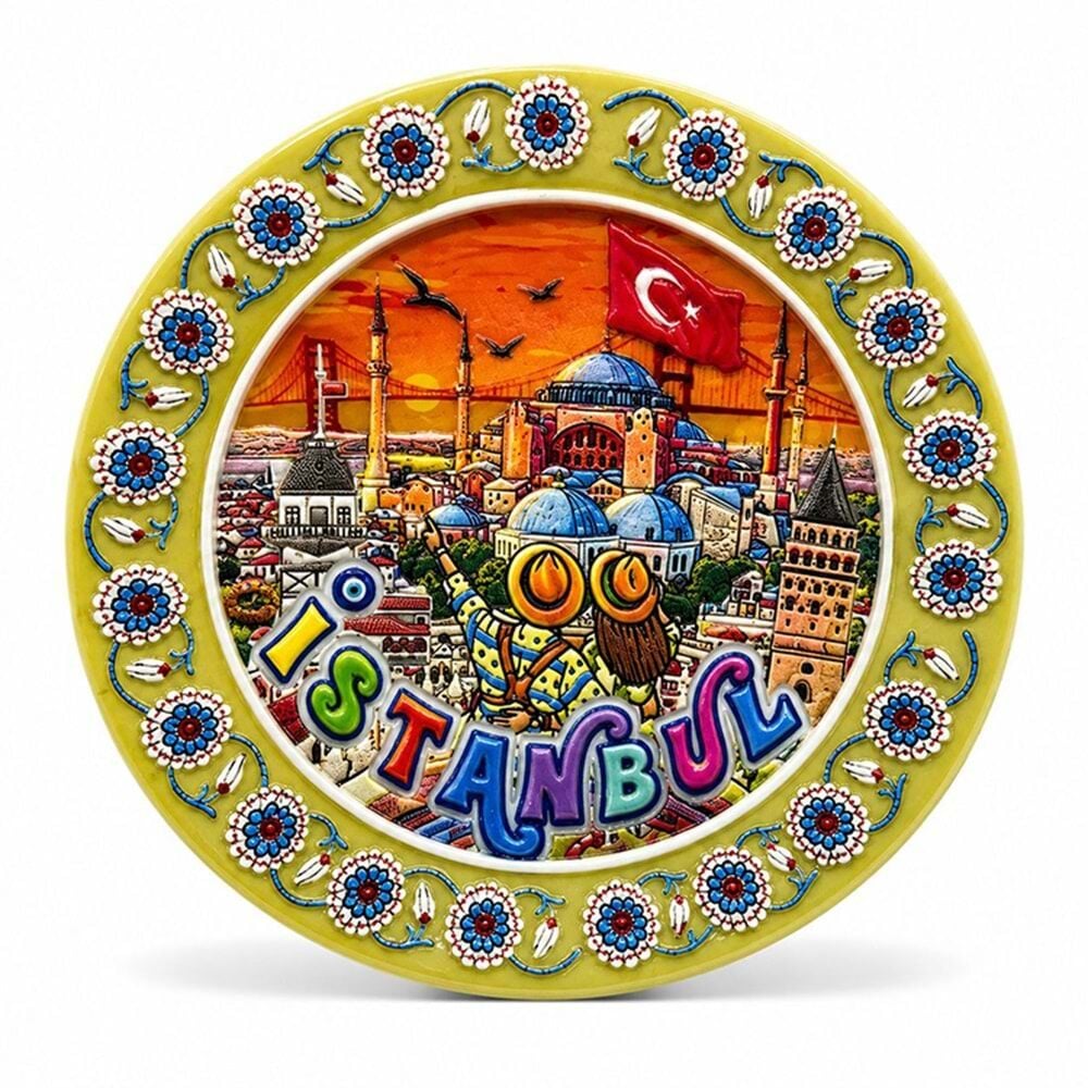 Seramik İstanbul Temalı Buzdolabı Magnet